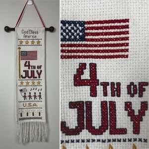 Handmade July 4th Wall Hanging